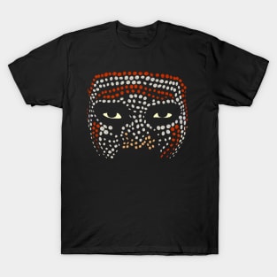 African Art Warrior Face Dots T-Shirt